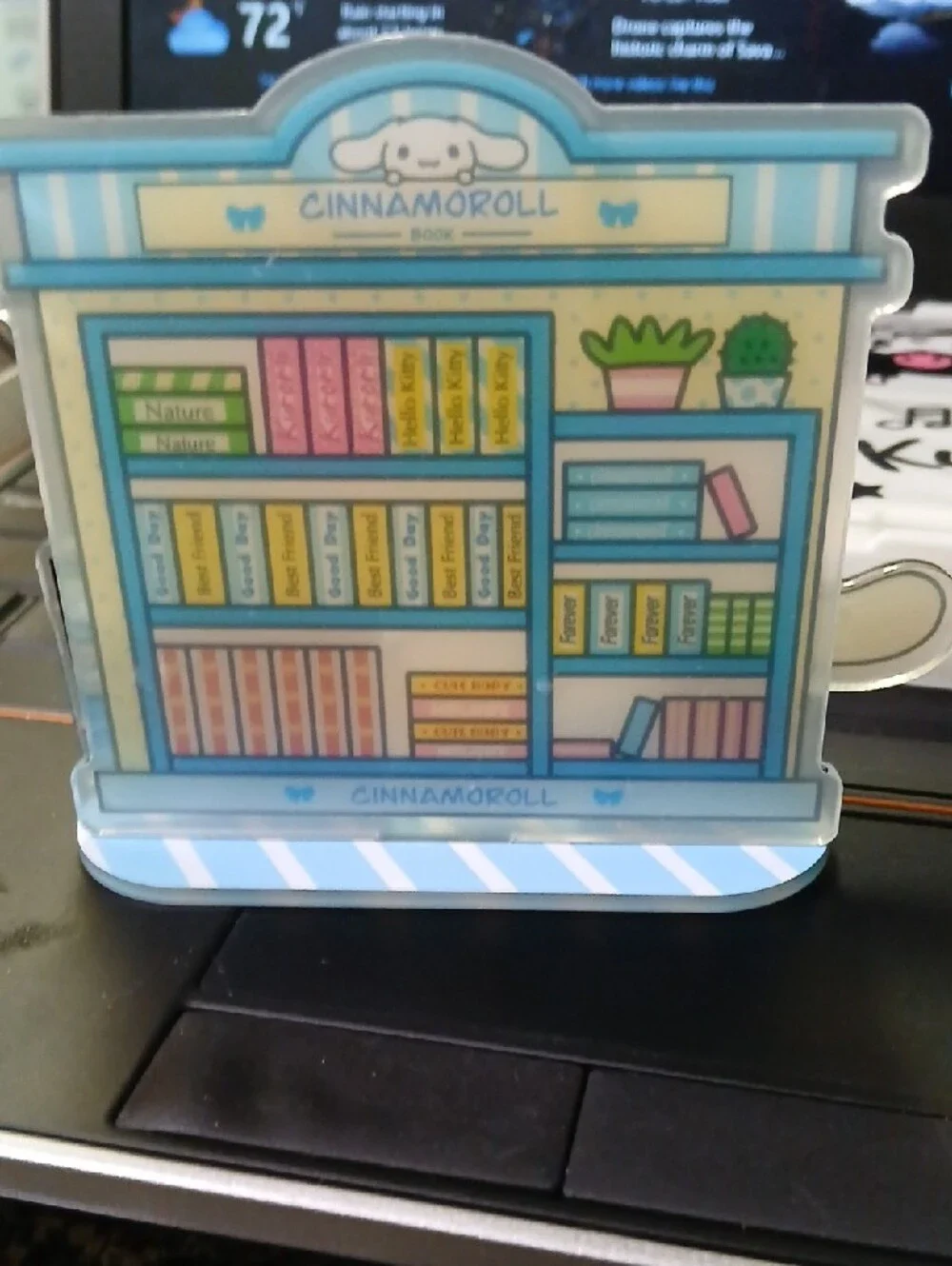 Cinnamoroll Bookshop Acrylic Stand - Blue & White